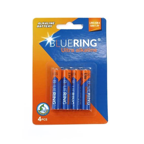 Elem AAA mikro ceruza LR03 tartós alkáli 4 db/csomag, Bluering®