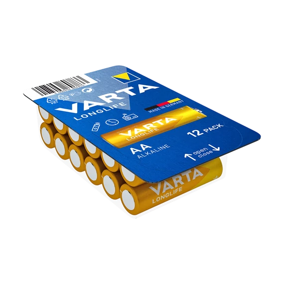 Elem AA mikro LR06 Longlife BigBox 12 db/csomag, Varta
