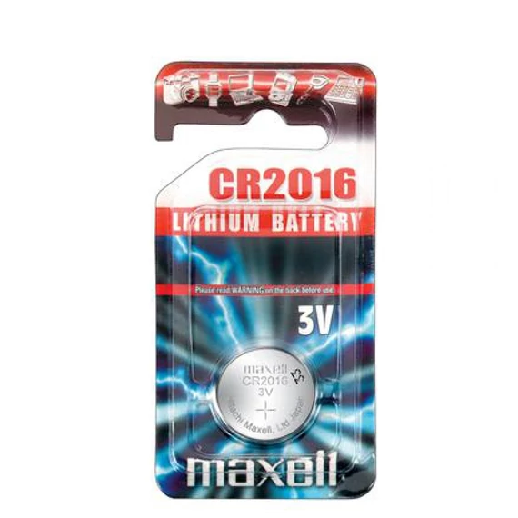 Elem CR2016 lithium 1 db/csomag, akasztós bliszterben Maxell