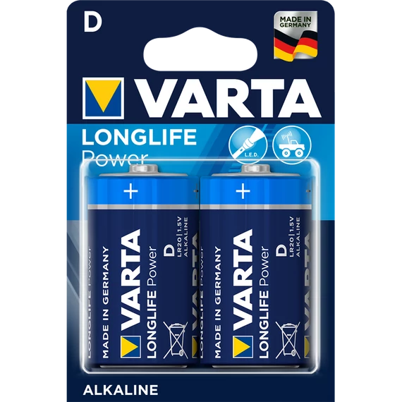 Elem góliát LR20D longlife Power 2 db/csomag, Varta