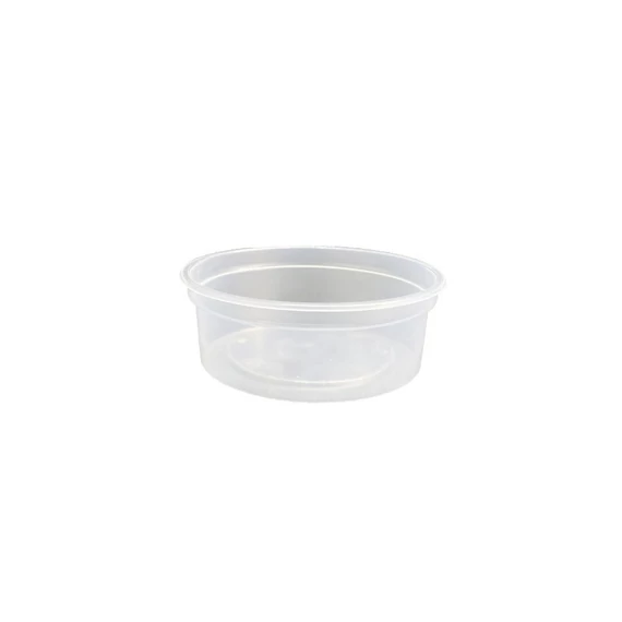 Elviteles doboz - Öntetes tálka 80 ml natúr kerek alj 50 db/csomag 20 csomag/karton