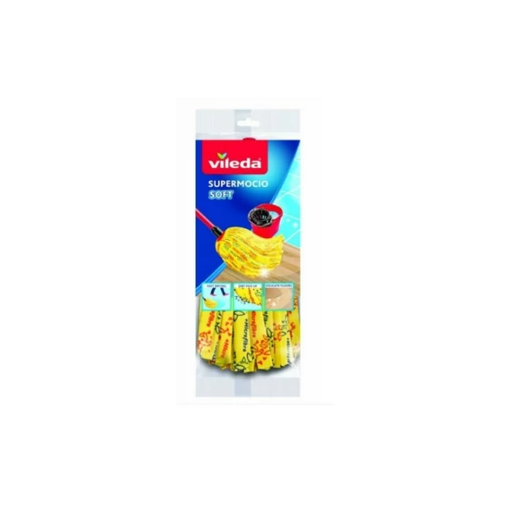 Felmosófej/gyorsfelmosó 30 % mikroszállal Vileda Soft sárga_F0035V