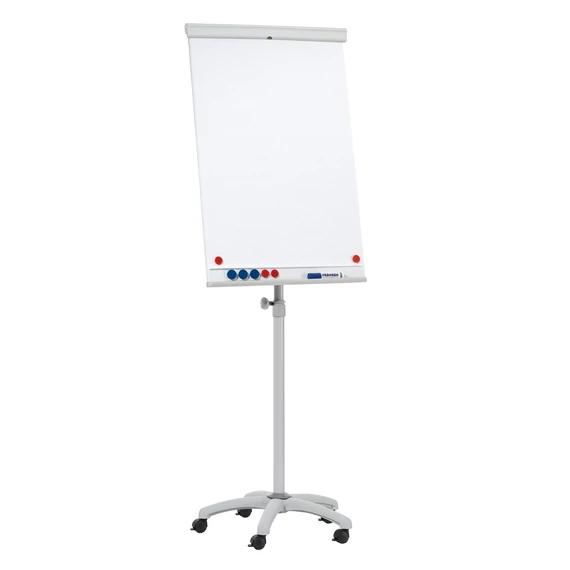Flipchart tábla 68x105cm, mágneses 5 görgős gurítható ValueLine Franken