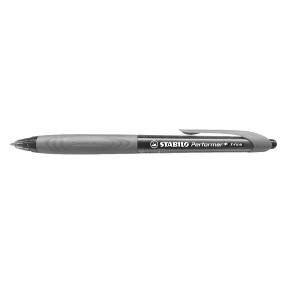 Golyóstoll 0,38mm, Stabilo Performer+ 328XF, írásszín fekete
