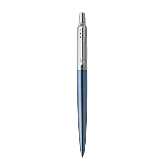 Golyóstoll Waterloo kék/fém test, ezüst klipsz 1953191 Parker Royal Jotter, írásszín kék