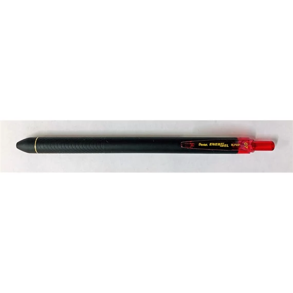 Golyóstoll nyomógombos 0,35mm, dokument toll BLP437 EnerGel Pentel, írásszín piros