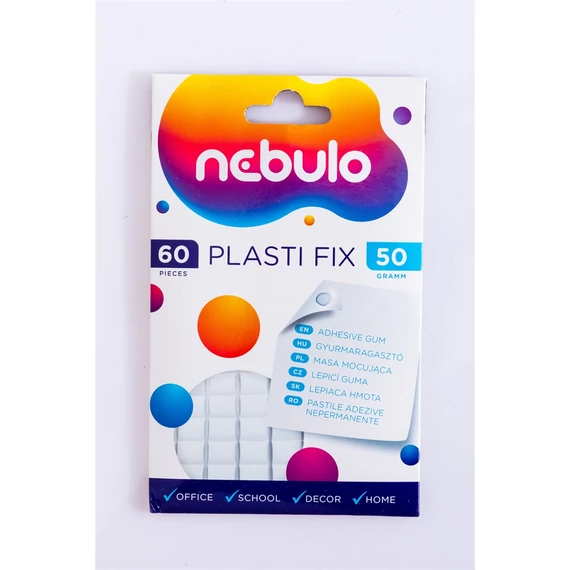 Gyurmaragasztó 50g. 60 kocka Plasti Fix,  Nebulo