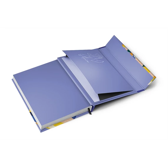 Határidőnapló mágnessel záródó, krémszínű lapokkal Fox 110×160 mm, Presco