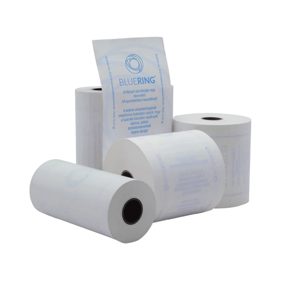 Hőpapír 57 mm széles, 9fm hosszú, cséve 12mm, 10 tekercs/csomag, ( 57/30 ) BPA mentes Bluering®