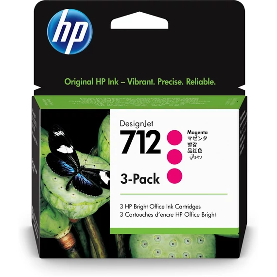 Hp 712/3ED78A tintapatron magenta 3db ORIGINAL