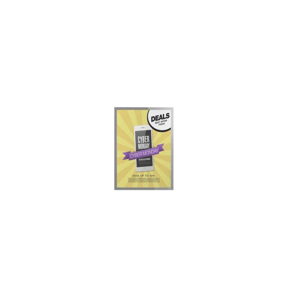 Infókeret 50x70, Durable Duraframe Poster Sun ezüst