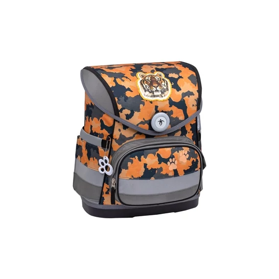 Iskolatáska ergonómiai, fiús, Compact, 405-41/AG, Belmil, tigris, narancssárga