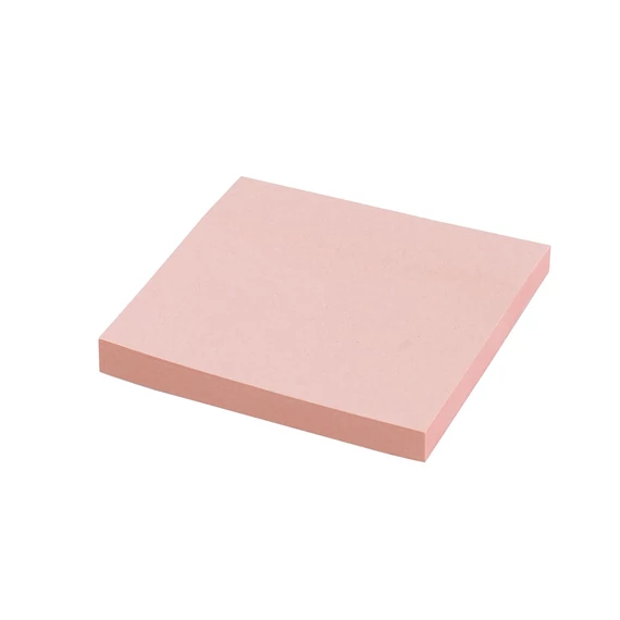 Jegyzettömb öntapadó, 75x75mm, 80lap, Bluering® , pasztell rózsaszín