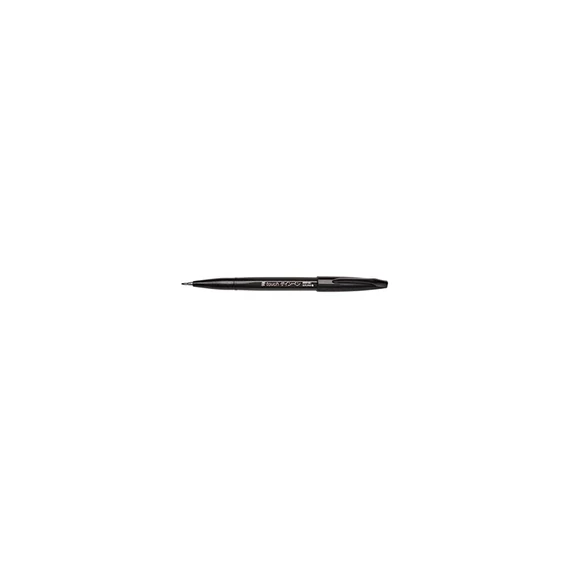 Ecsettoll, kalligrafikus hajlékony hegyű, Pentel SES15C-A fekete