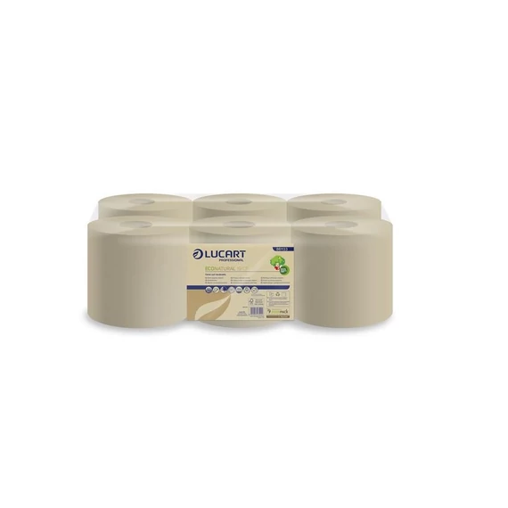 Kéztörlő 2 rétegű tekercses havanna barna átmérő: 19 cm 6 tekercs/karton 19 CF EcoNaturalLucart_861133