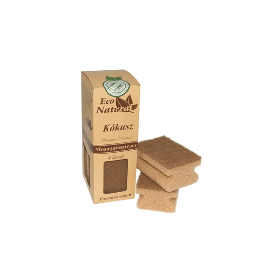 Kókuszszivacs formázott 4 db/csomag Cleanne Eco Natural