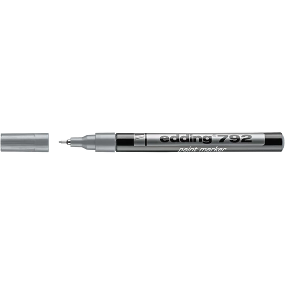 Lakkmarker 0,8mm, kerek Edding 792 ezüst
