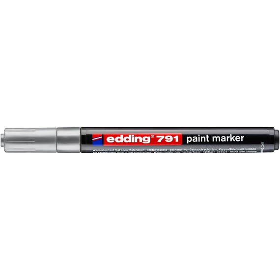 Lakkmarker 1-2mm, kerek Edding 791 ezüst