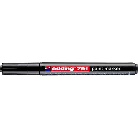 Lakkmarker 1-2mm, kerek Edding 791 fekete