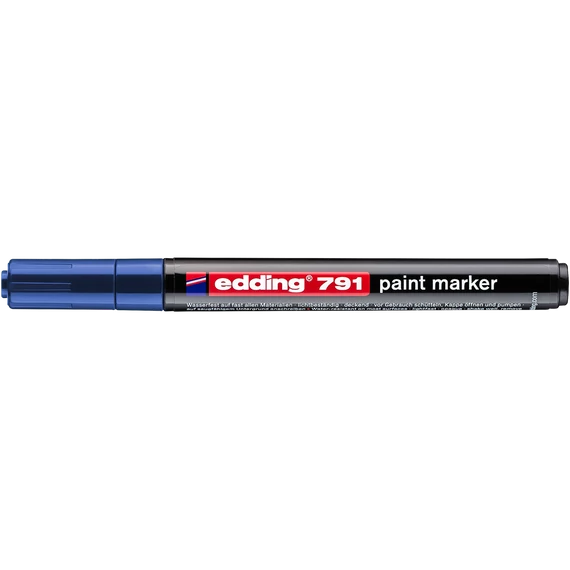 Lakkmarker 1-2mm, kerek Edding 791 kék