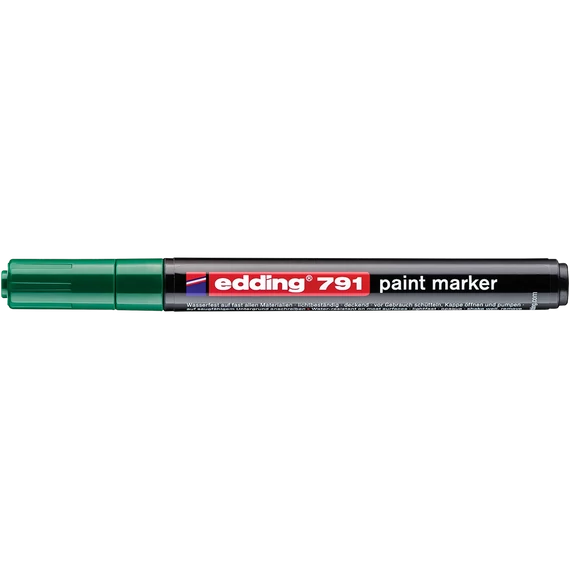 Lakkmarker 1-2mm, kerek Edding 791 zöld