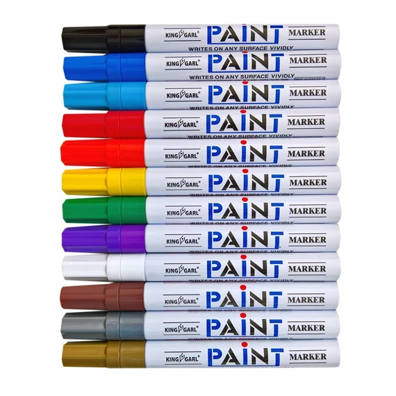 Lakkmarker 2-3mm, kerek King Garl piros