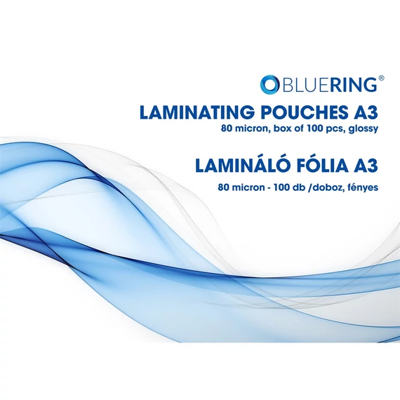 Lamináló fólia A3, 80 micron 100 db/doboz, Bluering®