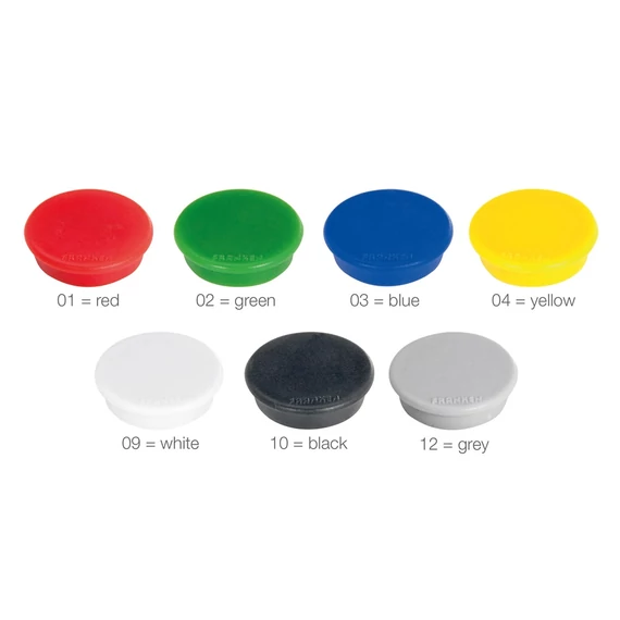 Mágnes 24mm, 10 db/csomag, Franken piros