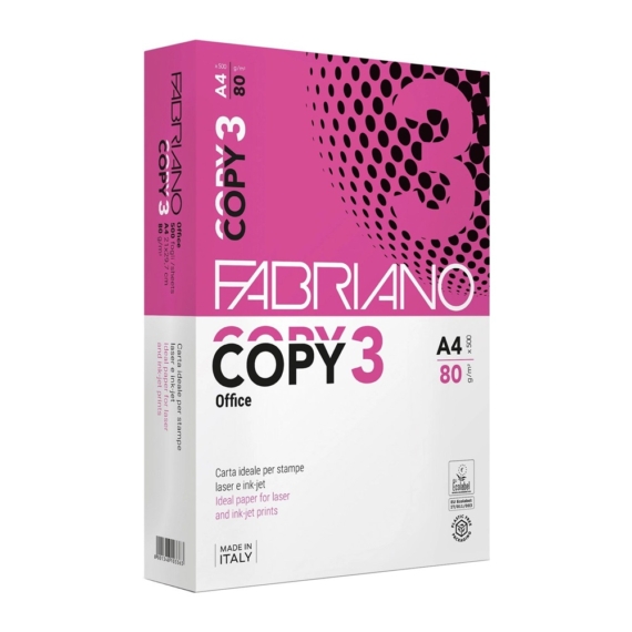 Másolópapír A4, 80g, Fabriano Copy3, 500 ív/csomag