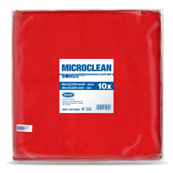 Microszálas kendő MicroClean BonusPro piros_B326