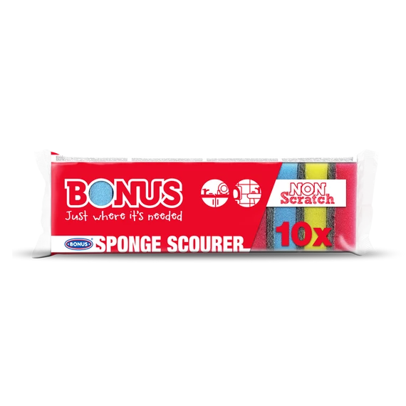 Mosogatószivacs 10 db/csomag Bonus B040