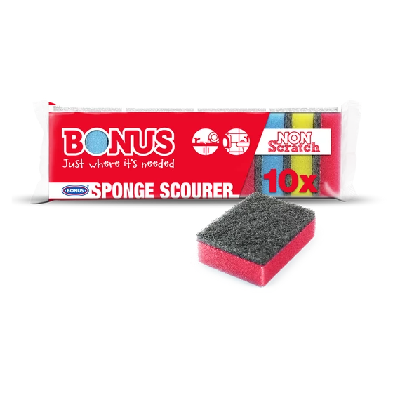 Mosogatószivacs 10 db/csomag Bonus B040