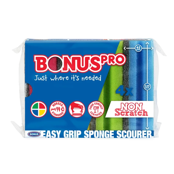 Mosogatószivacs 4 db/csomag formázott HoReCa BonusPRO_B118