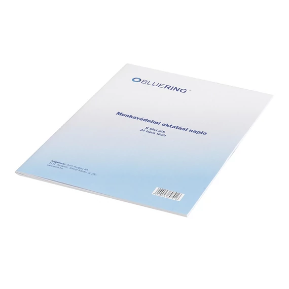 Munkavédelmi oktatási napló 24lapos A4, álló B.VALL.349 Bluering®