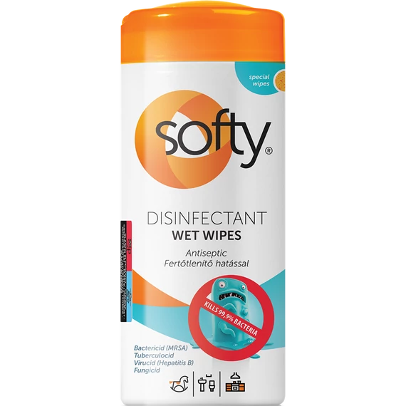 Nedves törlőkendő 30 lap/doboz Softy