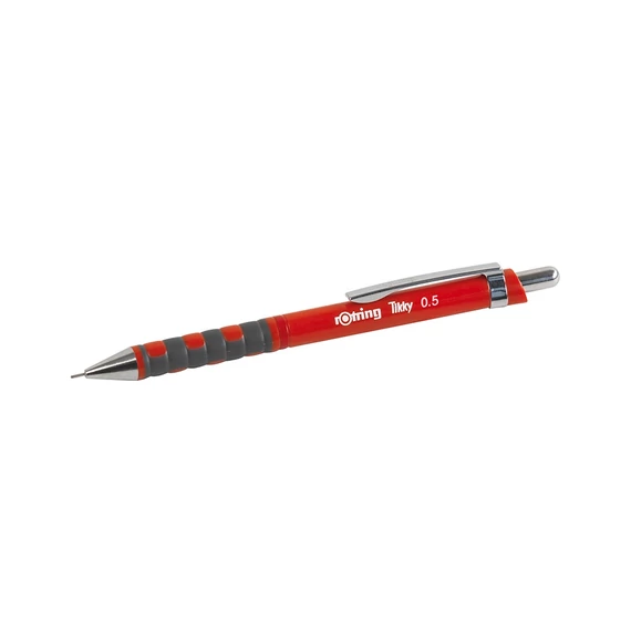 Nyomósírón 0,5mm, piros test, Rotring Tikky