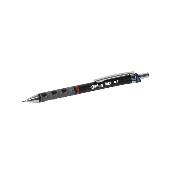 Nyomósírón 0,7mm, fekete test, Rotring Tikky