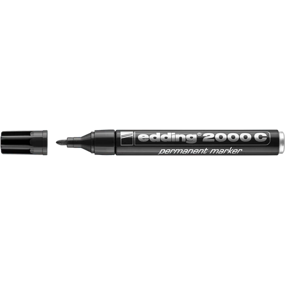 Alkoholos marker 1,5-3mm, kerek hegyű, Edding 2000 fekete