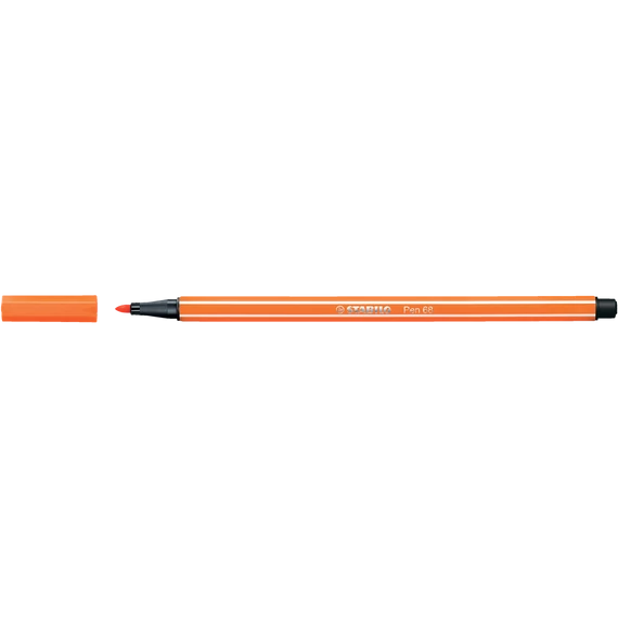 Rostirón, filctoll 1mm, M STABILO Pen 68 halvány narancssárga