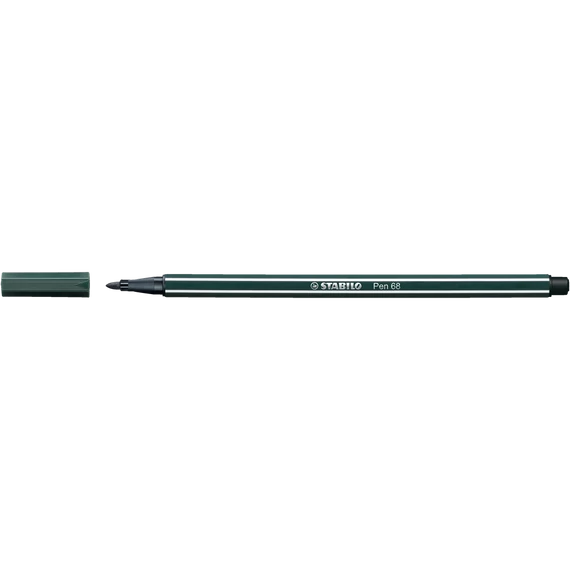 Rostirón, filctoll 1mm, M STABILO Pen 68 sötétzöld