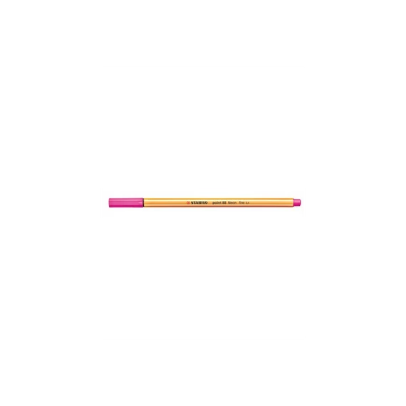 Rostirón, tűfilc 0,4mm, STABILO Point 88 neon rózsaszín