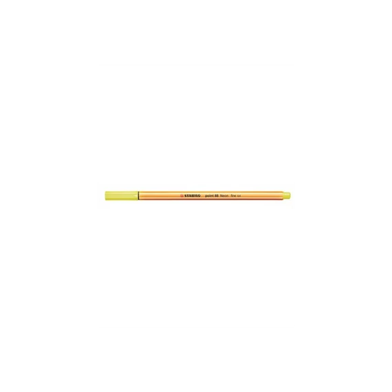Rostirón, tűfilc 0,4mm, STABILO Point 88 neon sárga