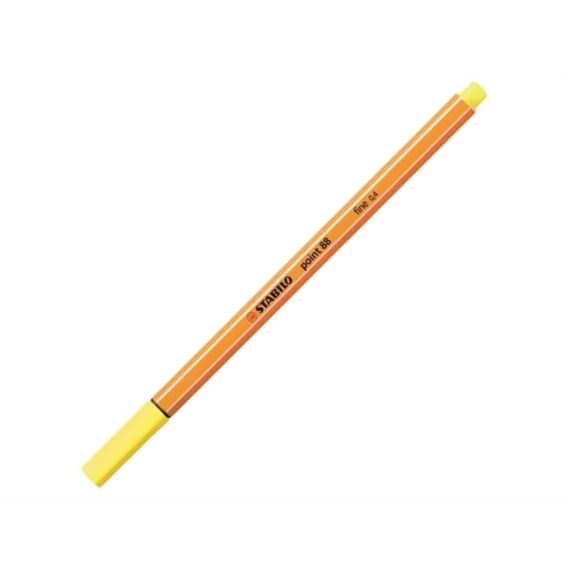 Rostirón, tűfilc 0,4mm, STABILO Point 88 sárga