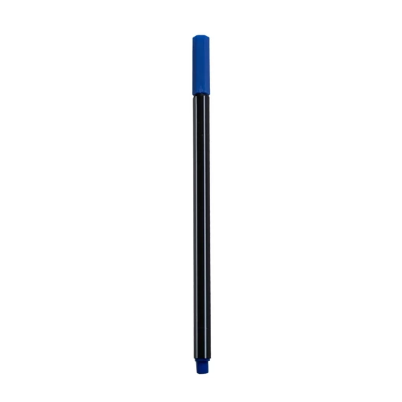 Rostirón, tűfilc vízbázisú, 0,4mm, hatszögletű, kék