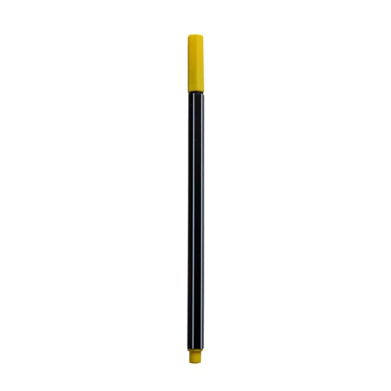 Rostirón, tűfilc vízbázisú, 0,4mm, hatszögletű, sárga