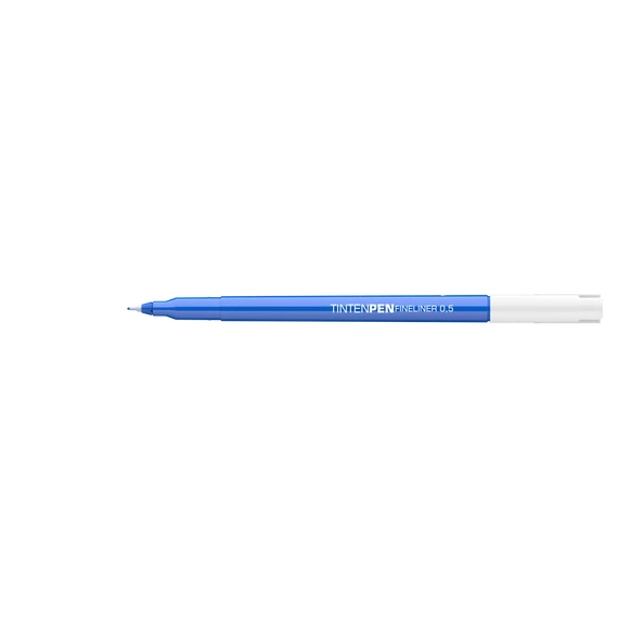 Rostirón, tűfilc vízbázisú, 0,5mm, kerek test, Tinten Pen Ico kék