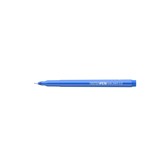 Rostirón, tűfilc vízbázisú, 0,5mm, kerek test, Tinten Pen Ico kék