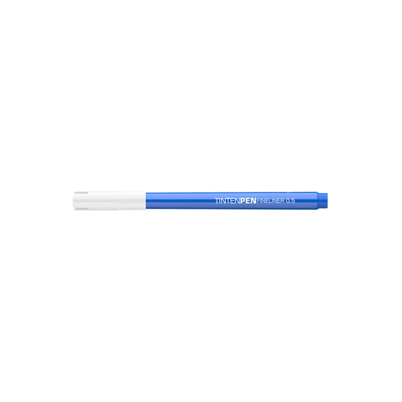 Rostirón, tűfilc vízbázisú, 0,5mm, kerek test, Tinten Pen Ico kék