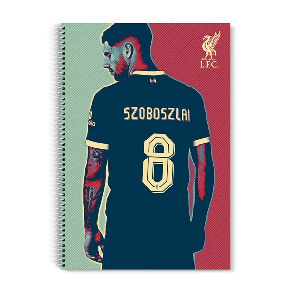 Spirálfüzet, A4, 70 lap, kockás Liverpool FC