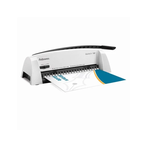 Spirálozógép, műanyag spirálkötéshez, manuális, 120lap, Fellowes® Starlet 2+